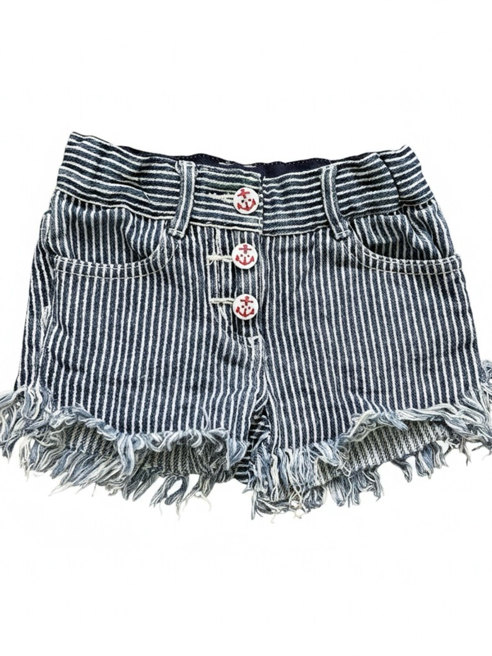 Stella McCartney | nautical toddler jean shorts